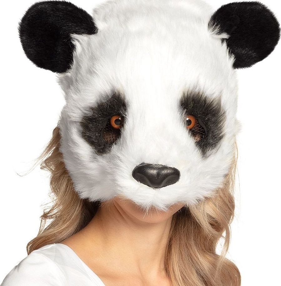Pluche Half Masker Panda