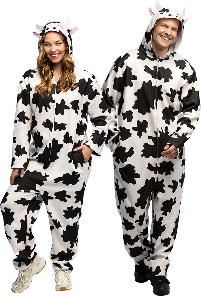 Pluche Koe Onesie Kostuum Volwassenen