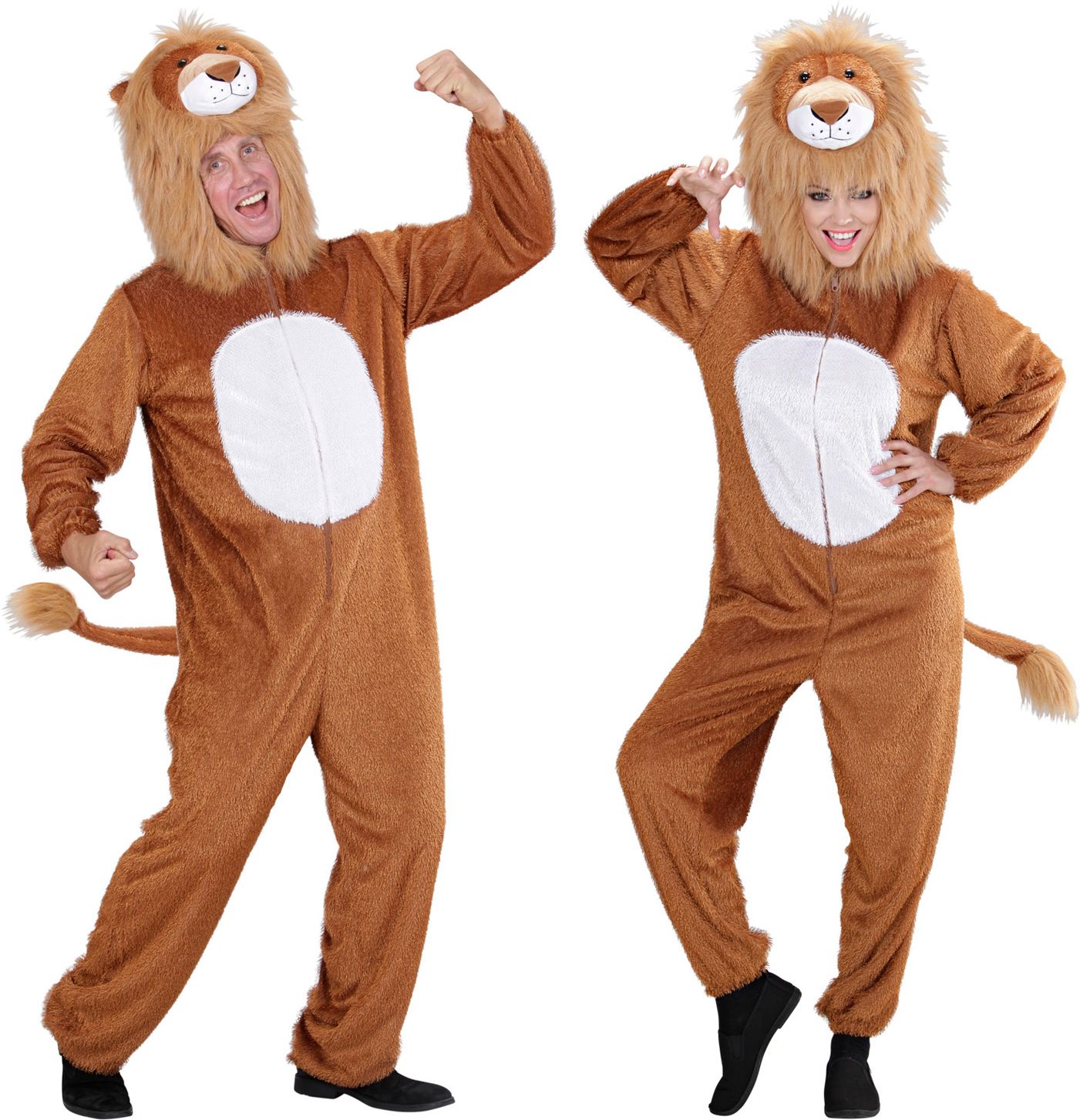 Pluche Leeuw Jumpsuit Carnaval