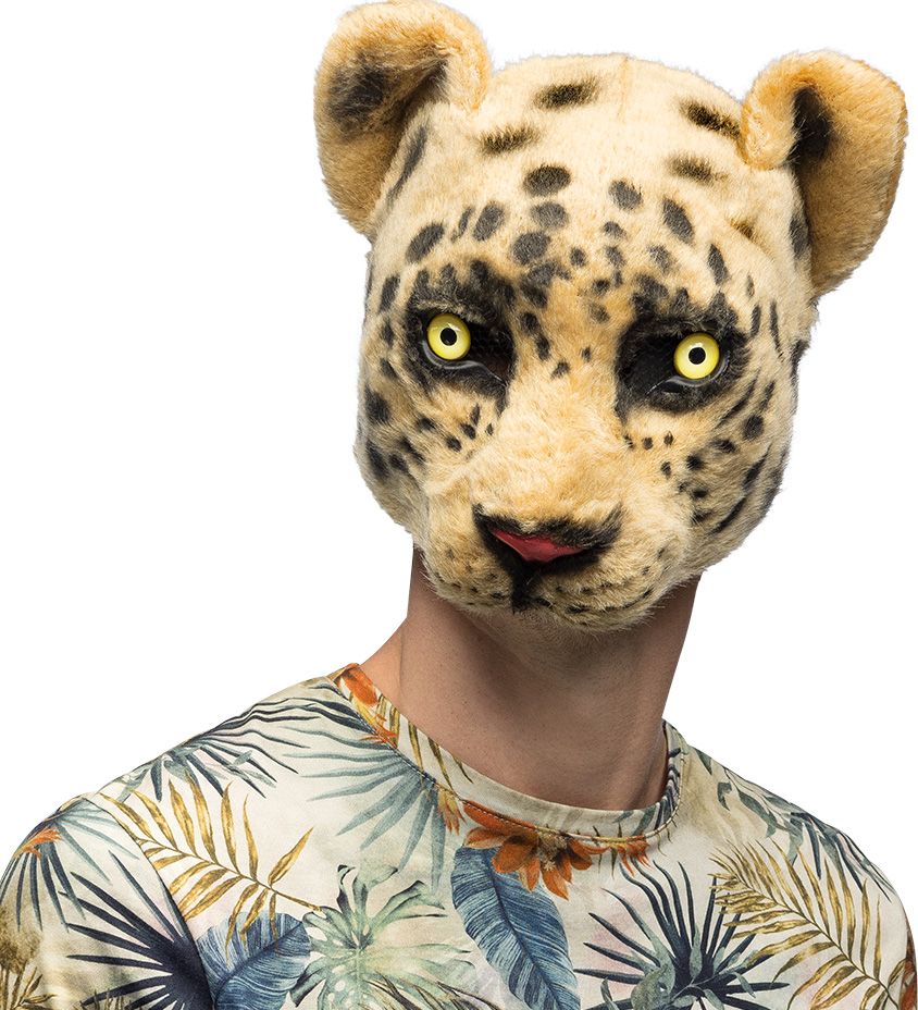 Pluche Luipaard Masker