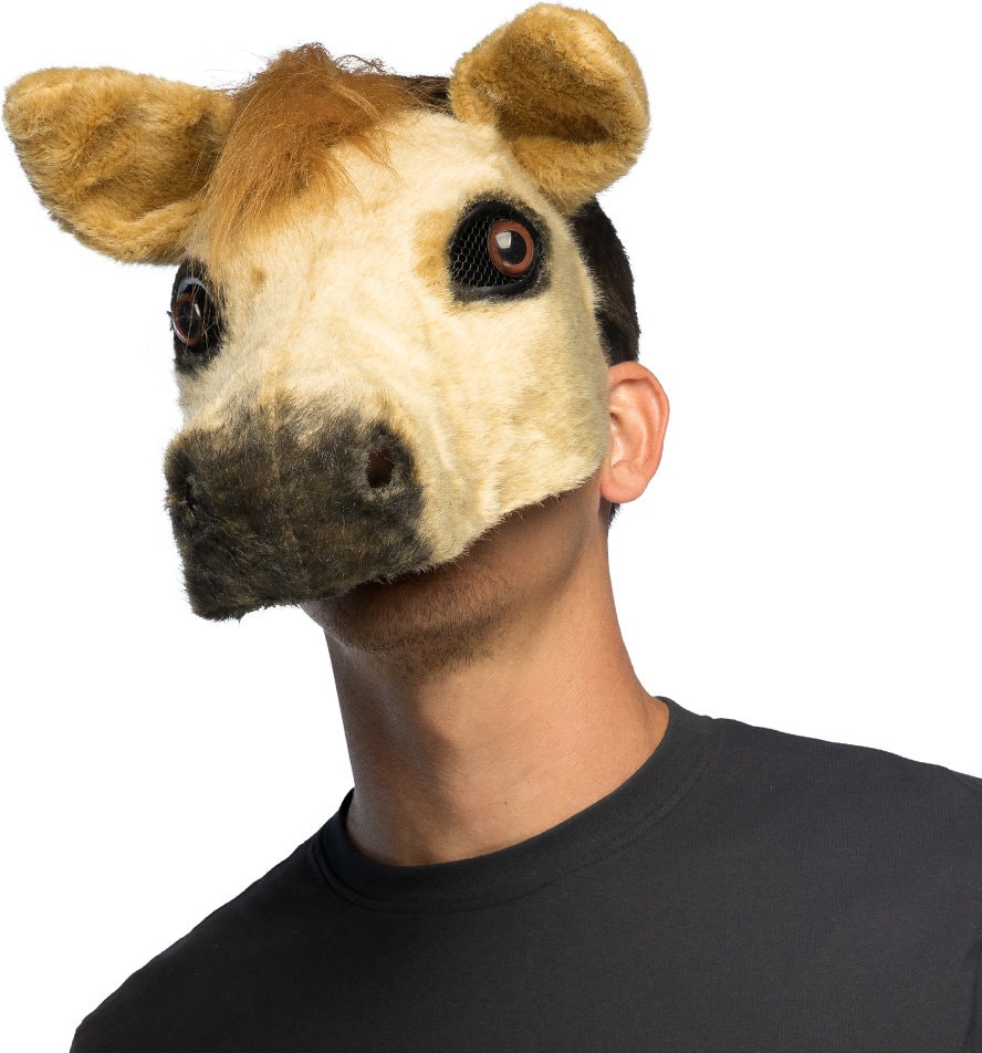 Pluche Paarden Masker Bruin