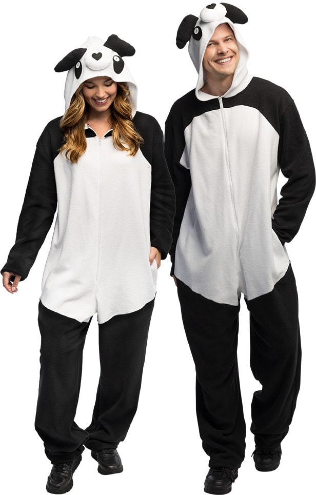 Pluche Panda Onesie Kostuum Volwassenen