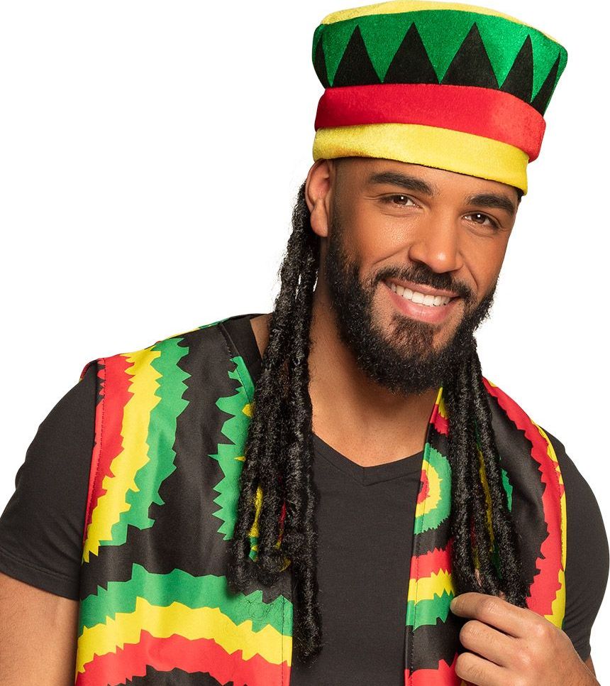 Pluche Rastamuts met Dreadlocks