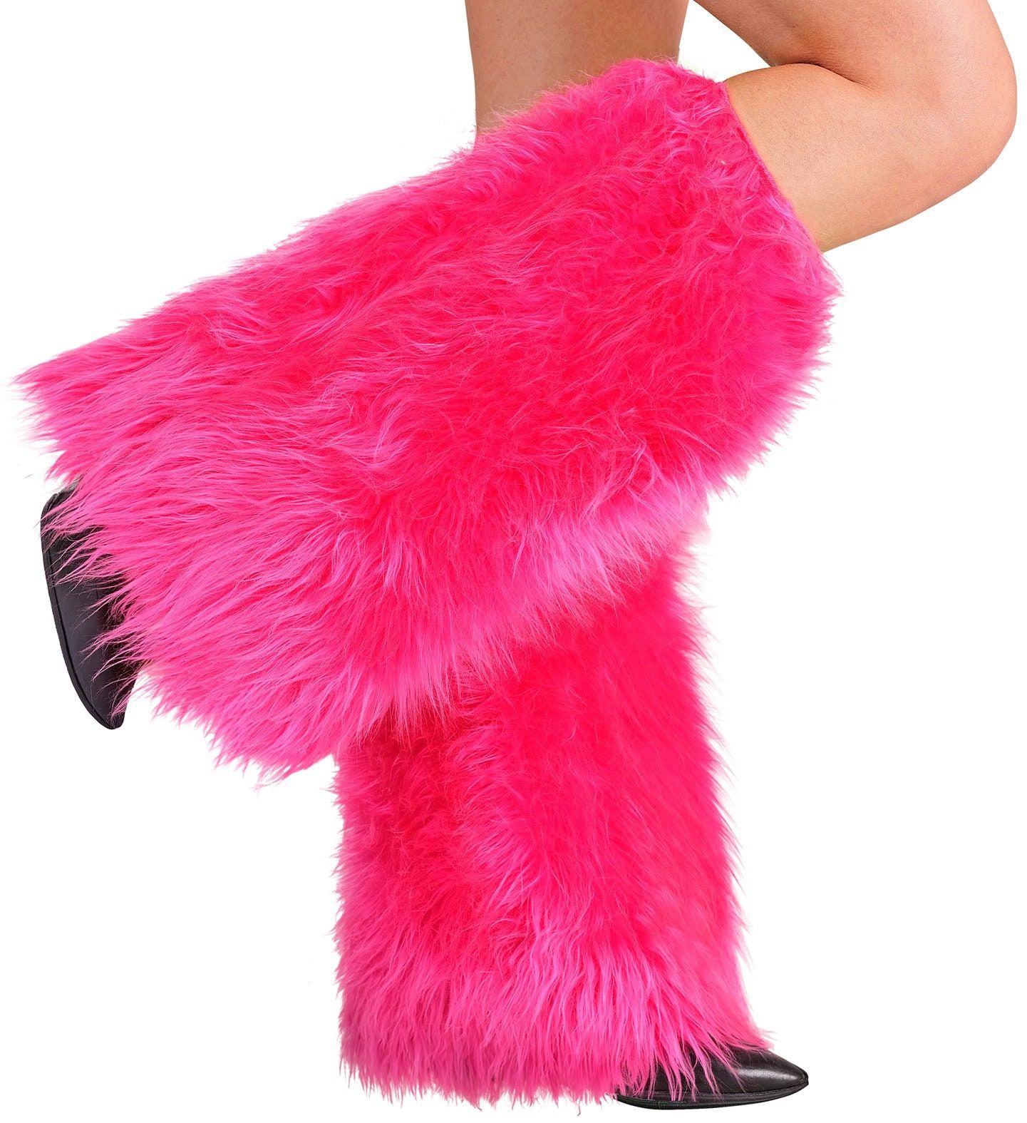 Pluche Roze Beenwarmers Carnaval