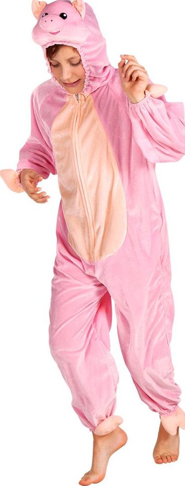 Pluche Roze Varken Kostuum Kind