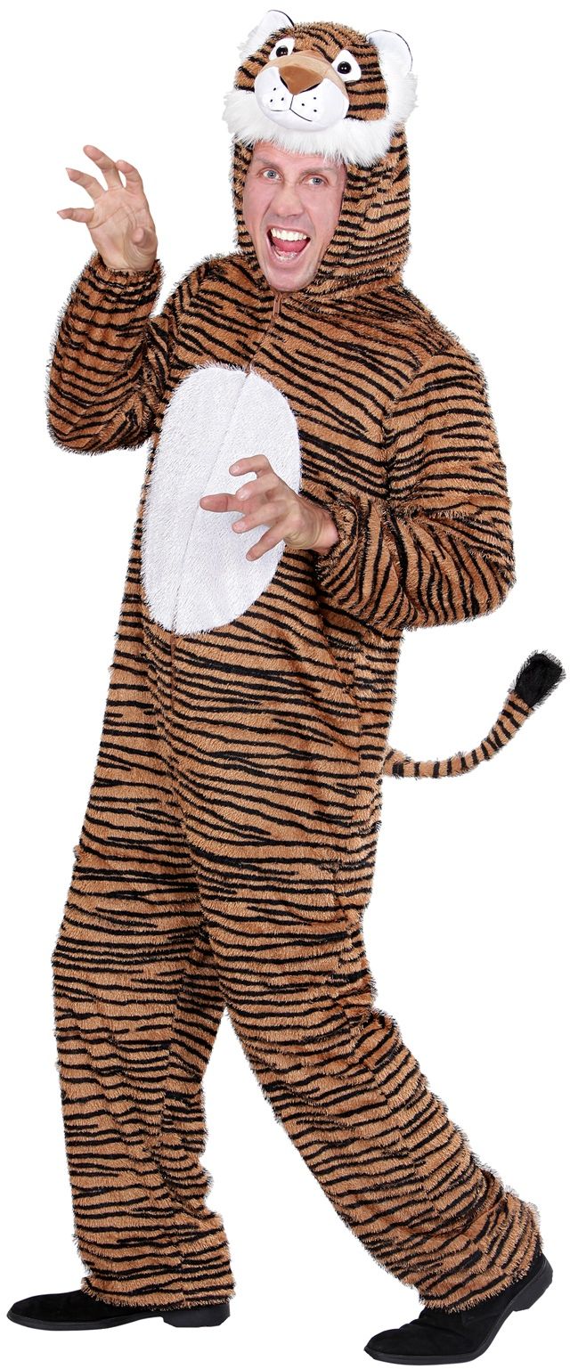 Pluche tijger kostuum