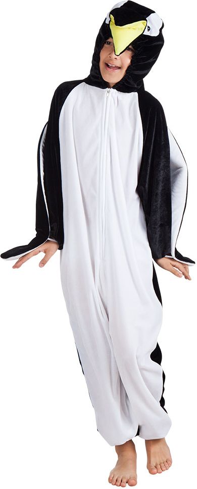 Pluche warme pinguin kostuum kind