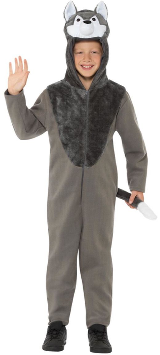 Pluche Wolf Onesie Kind
