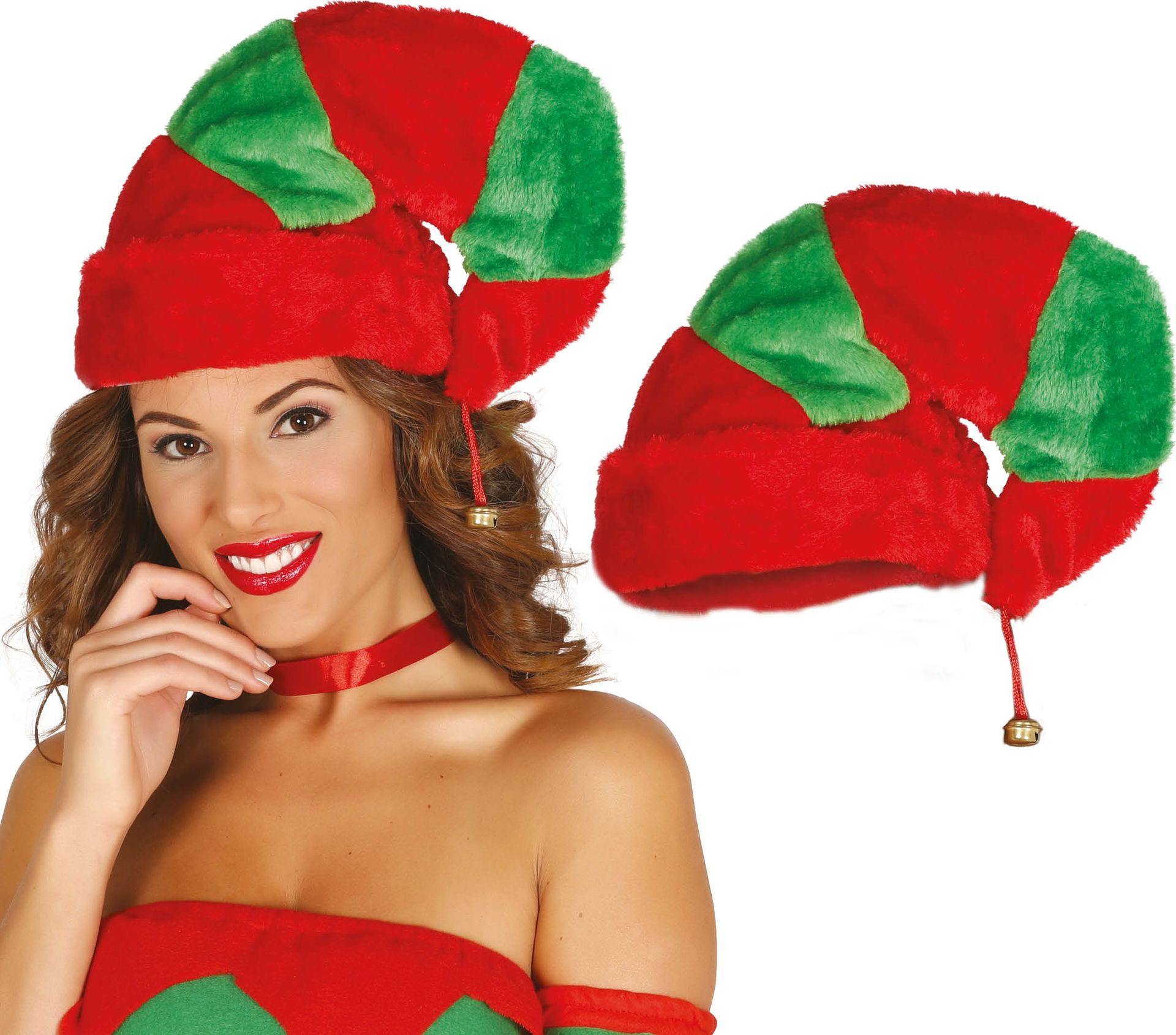 Pluche Zachte Kerst Elf Muts