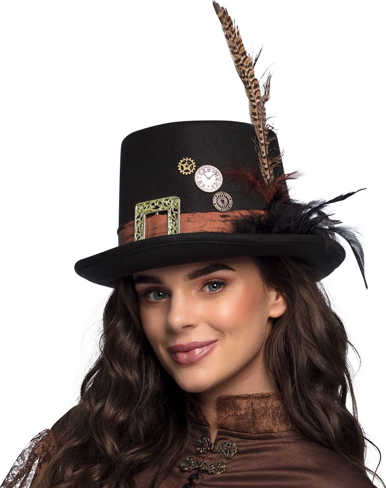 Plumepunk Steampunk Hoed