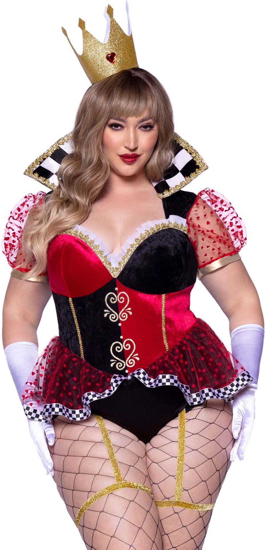 Plussize Harten Koningin Kostuum