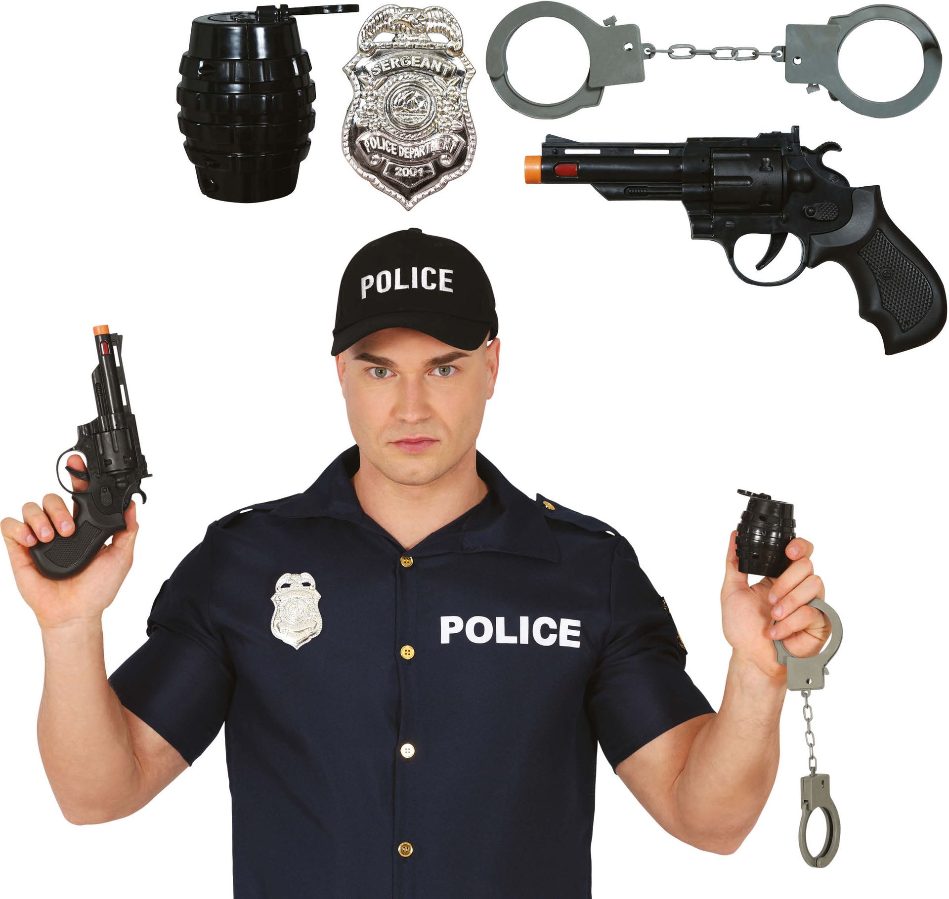 Politie Accessoireset Compleet 4-Delig