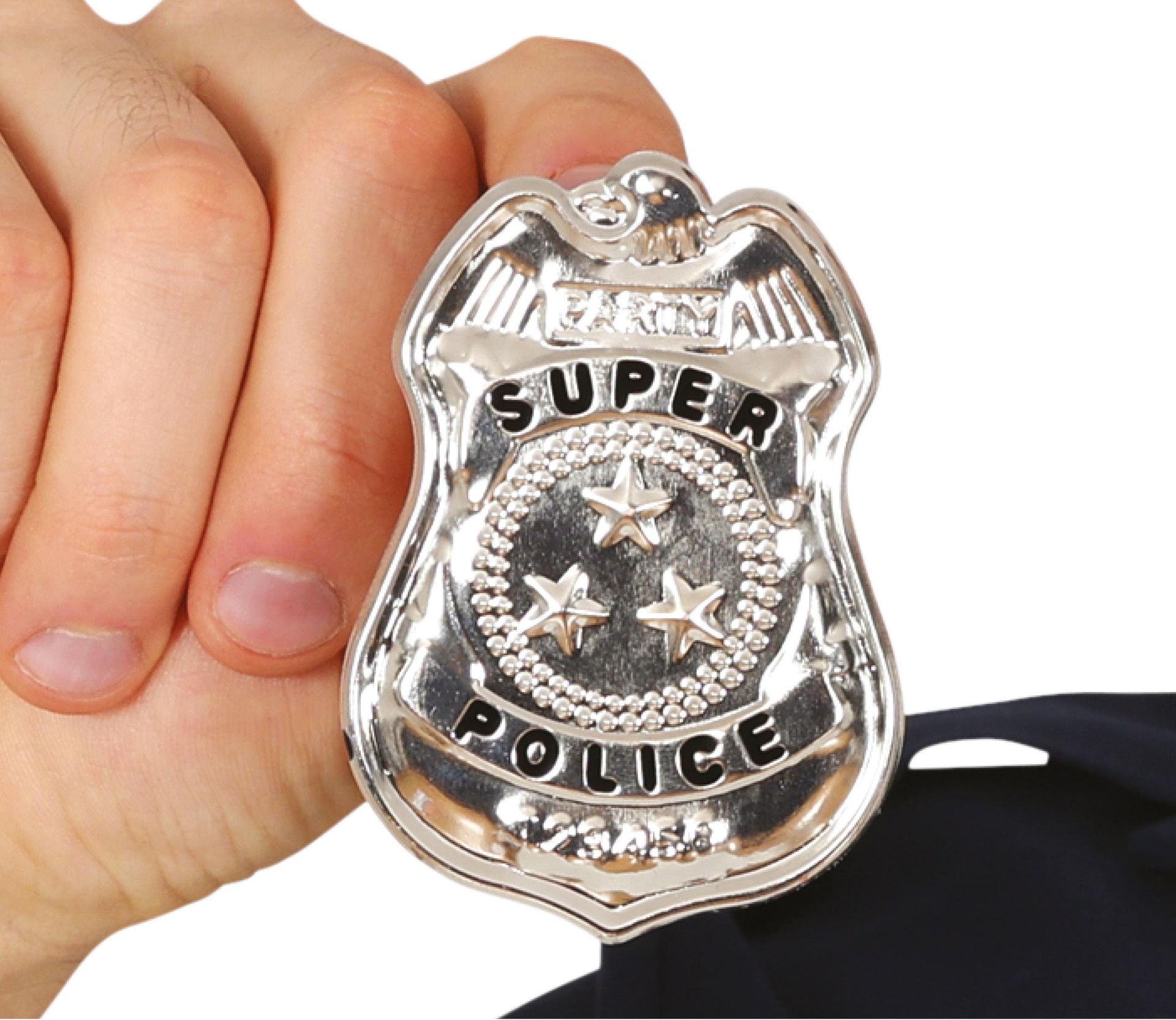 Politie Badge Zilver 7cm