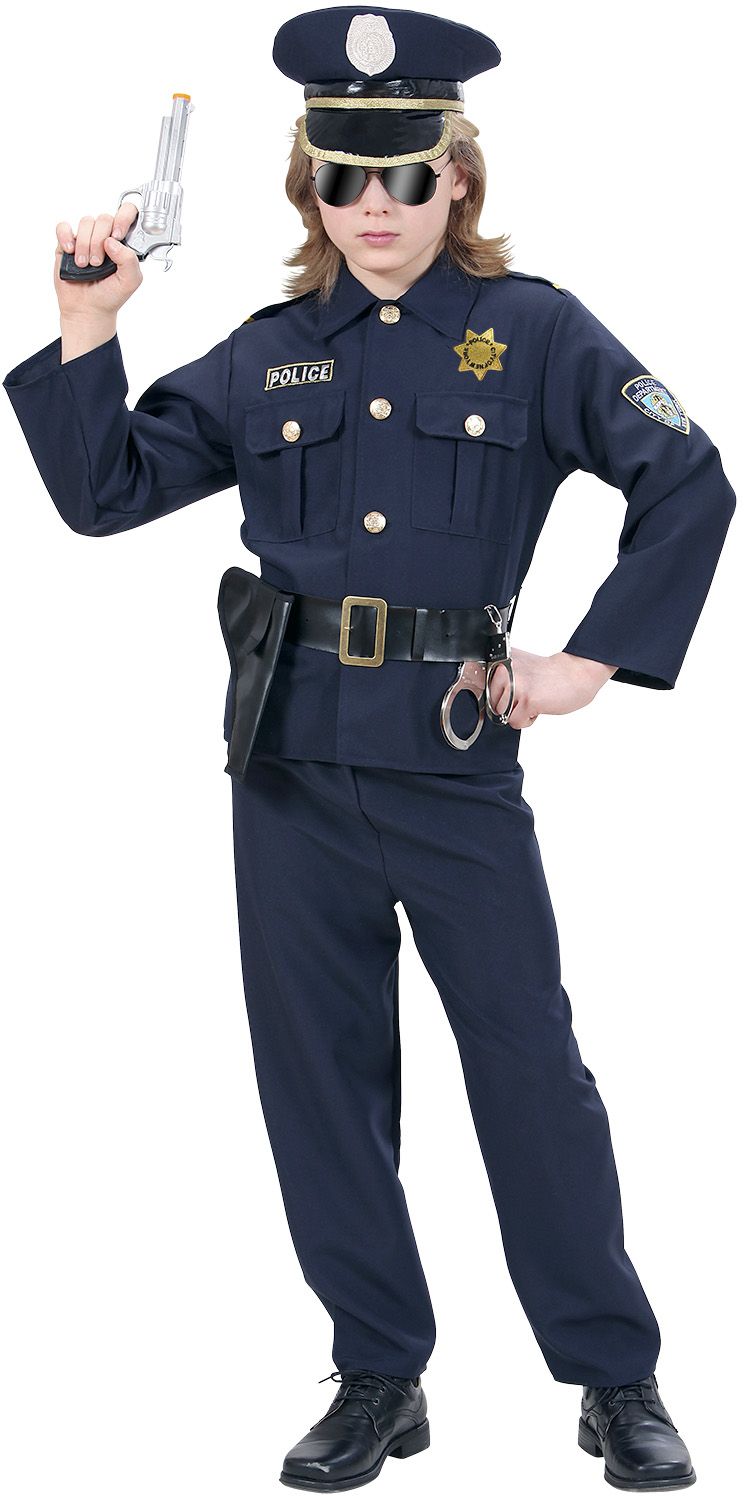 alledaags US dollar slang Politie kostuum kind | Carnavalskleding.nl