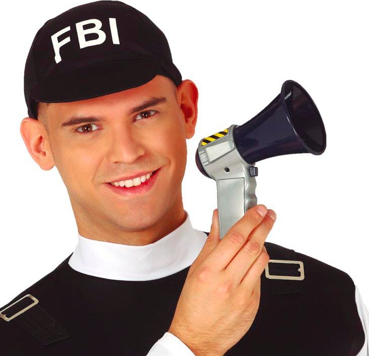 Politie Megafoon met Geluid