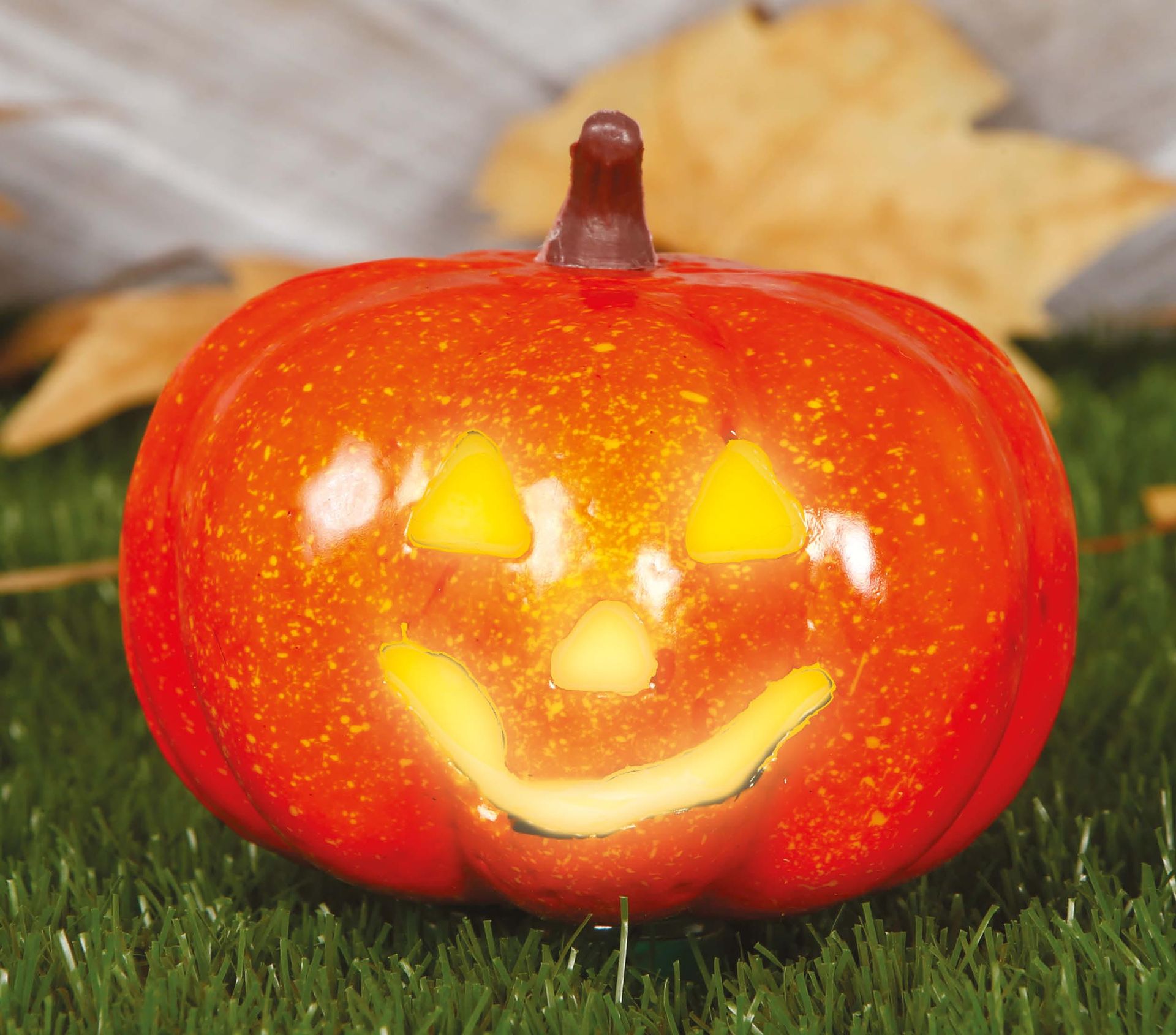 Pompoen met Licht 16cm