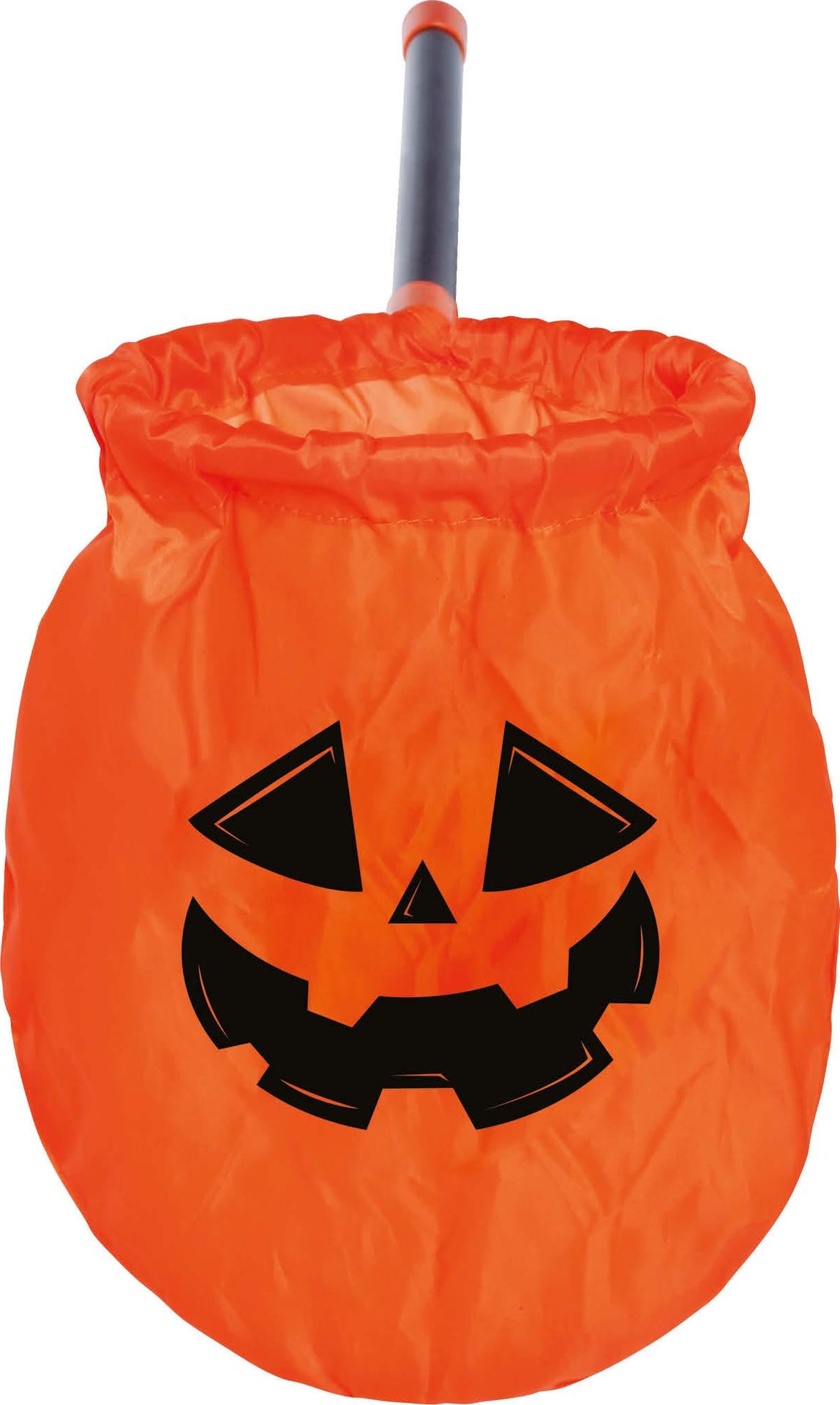 Pompoen Snoepzak met Stok 50cm