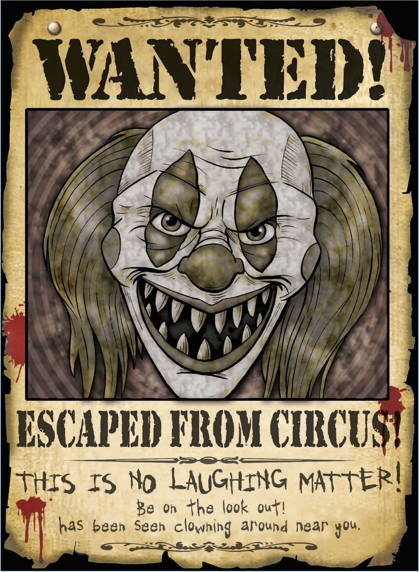 Poster wanted killerclown