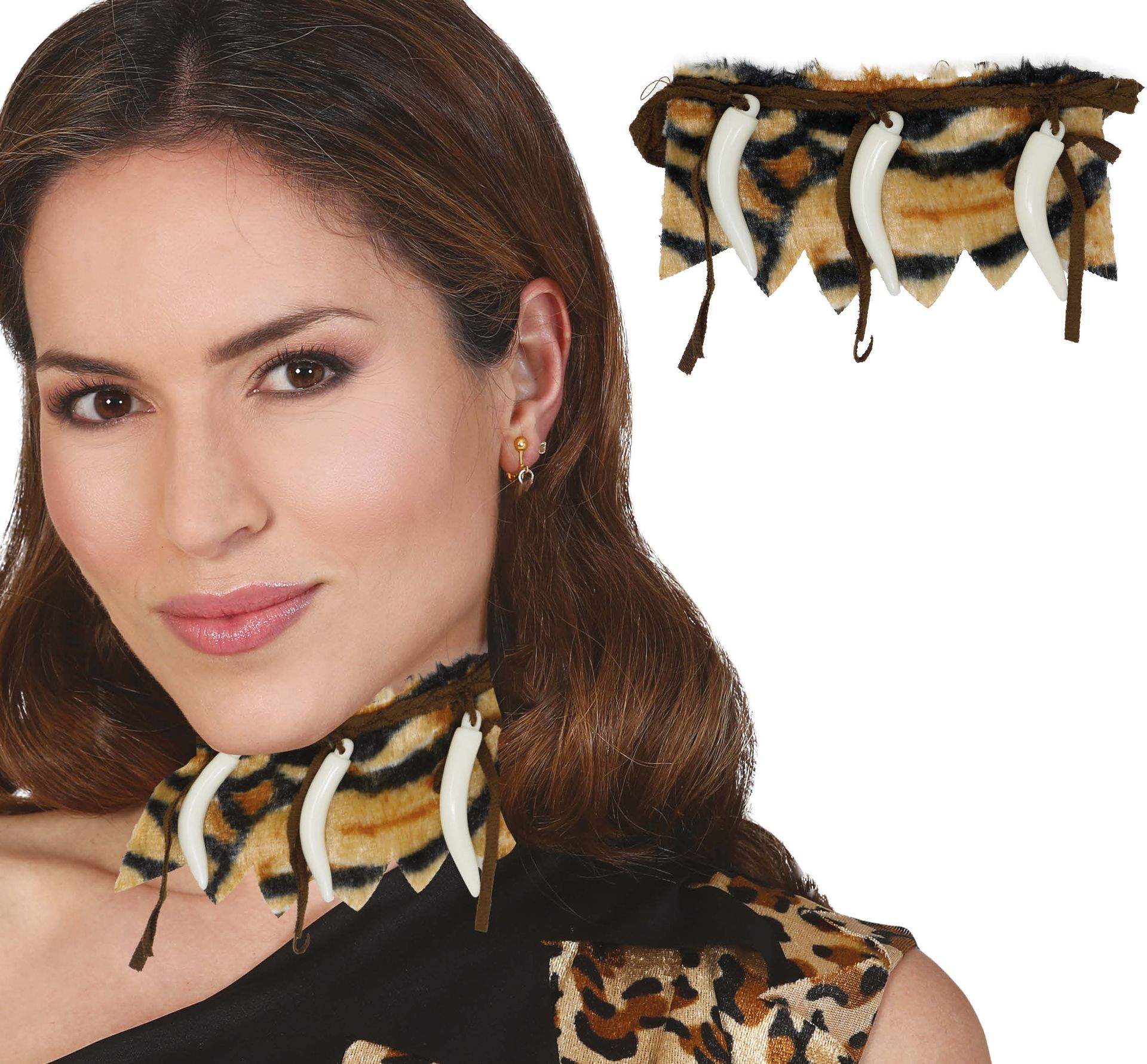 Prehistorische Luipaard Slagtand Ketting