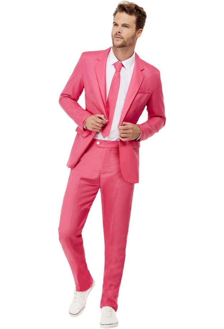 Pretty In Pink Roze Heren Kostuum