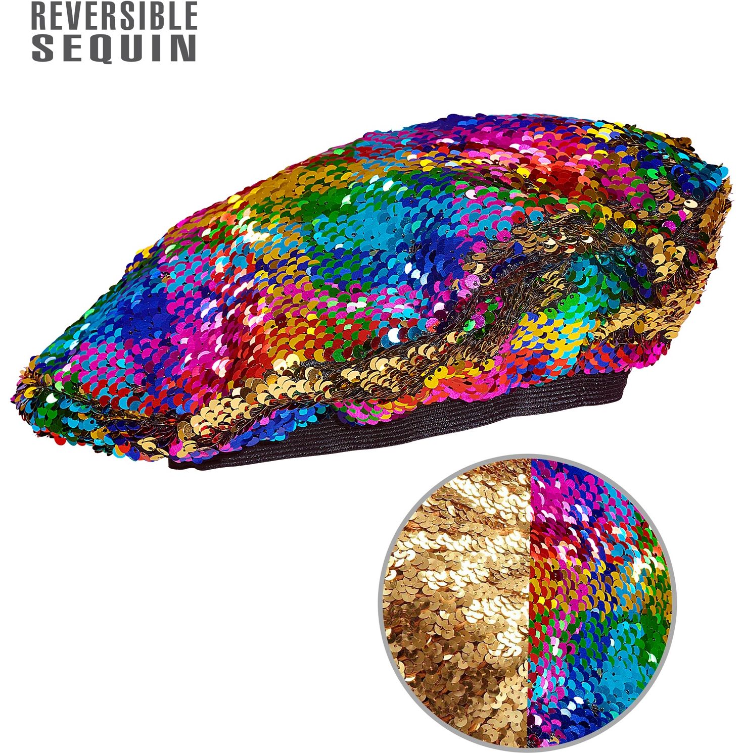 Pride Omkeerbare Pailletten Baret