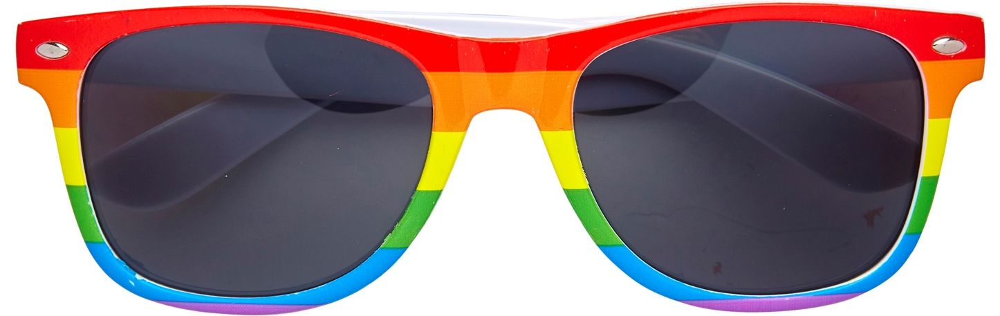 Pride regenboog feestbril