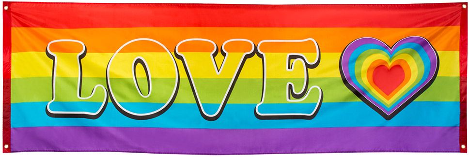 Pride regenboog love banner