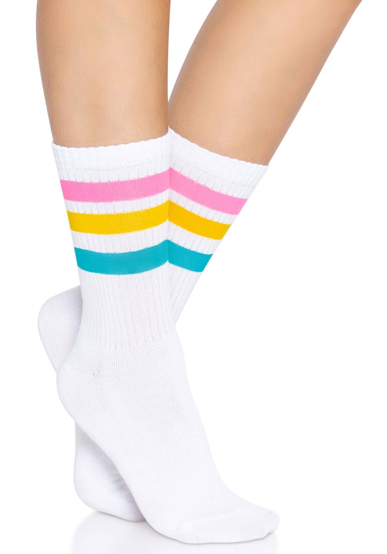 Pride Sokken Roze Gele en Blauwe Strepen