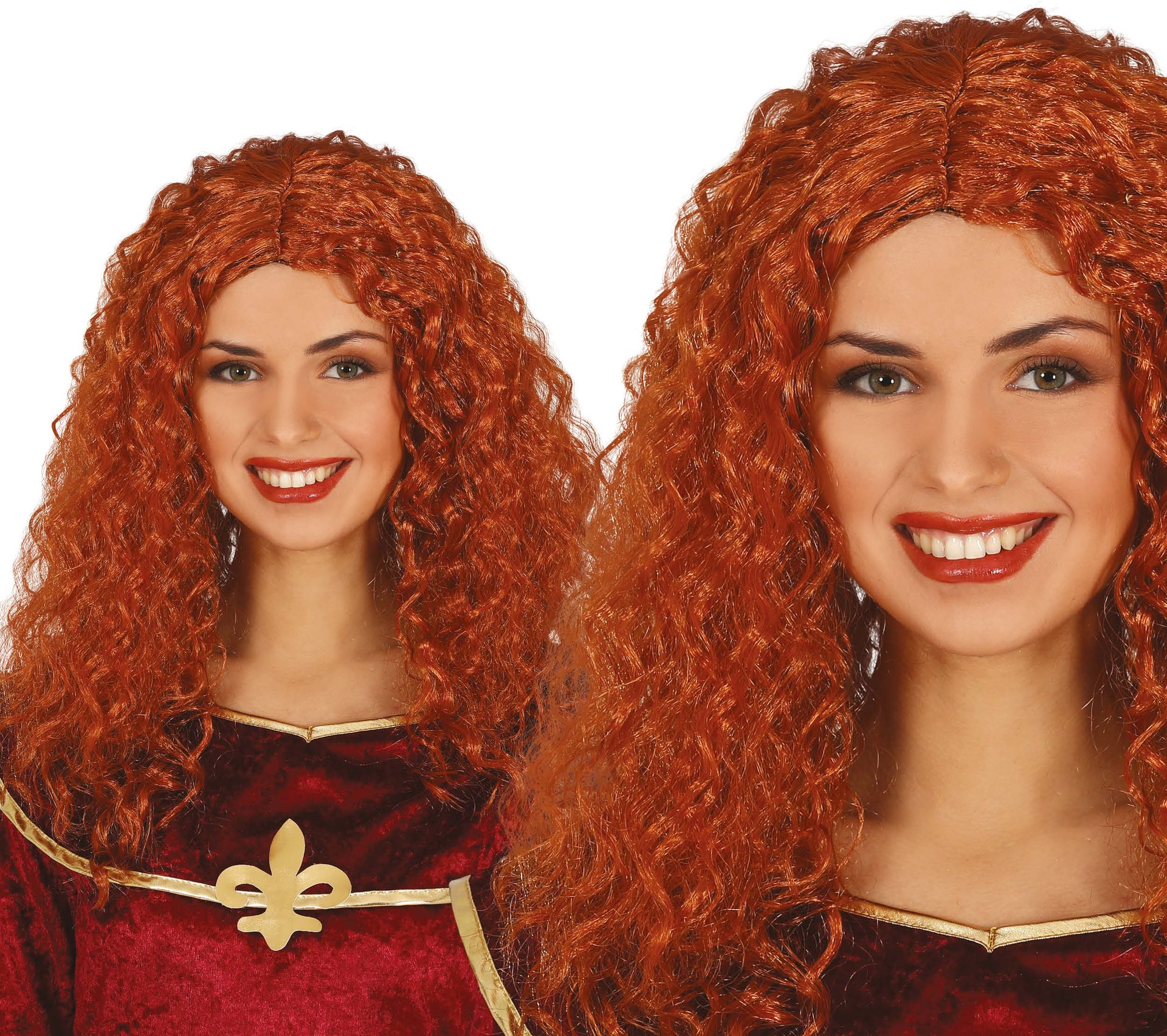 Prinses Merida Brave Rode Pruik