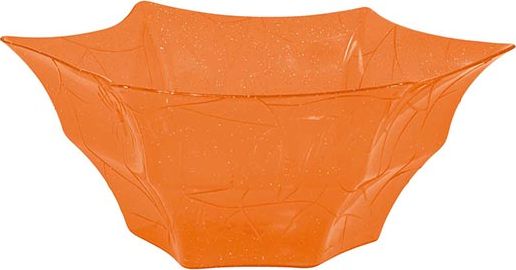 Pumpkin Oranje Glitter Schaal Plastic