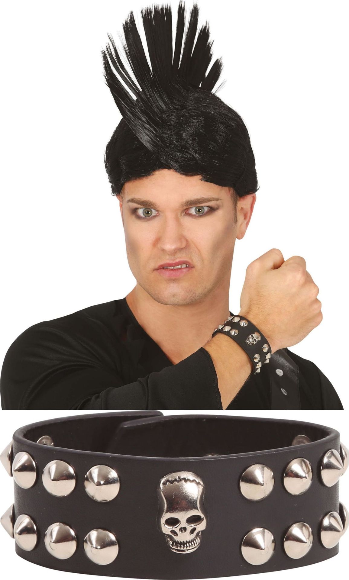 Punker Armband met Doodskop