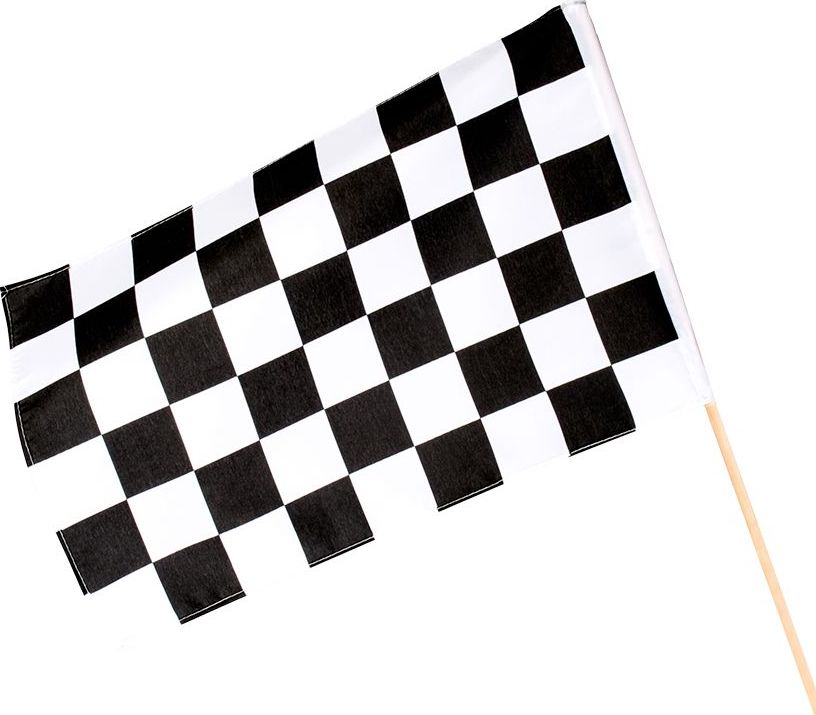 Race Finish Zwart Geblokte Vlag