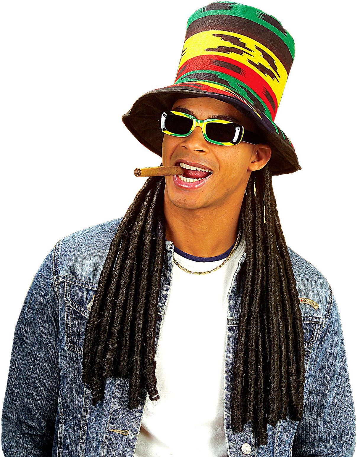Rasta Hoed met Dreadlocks