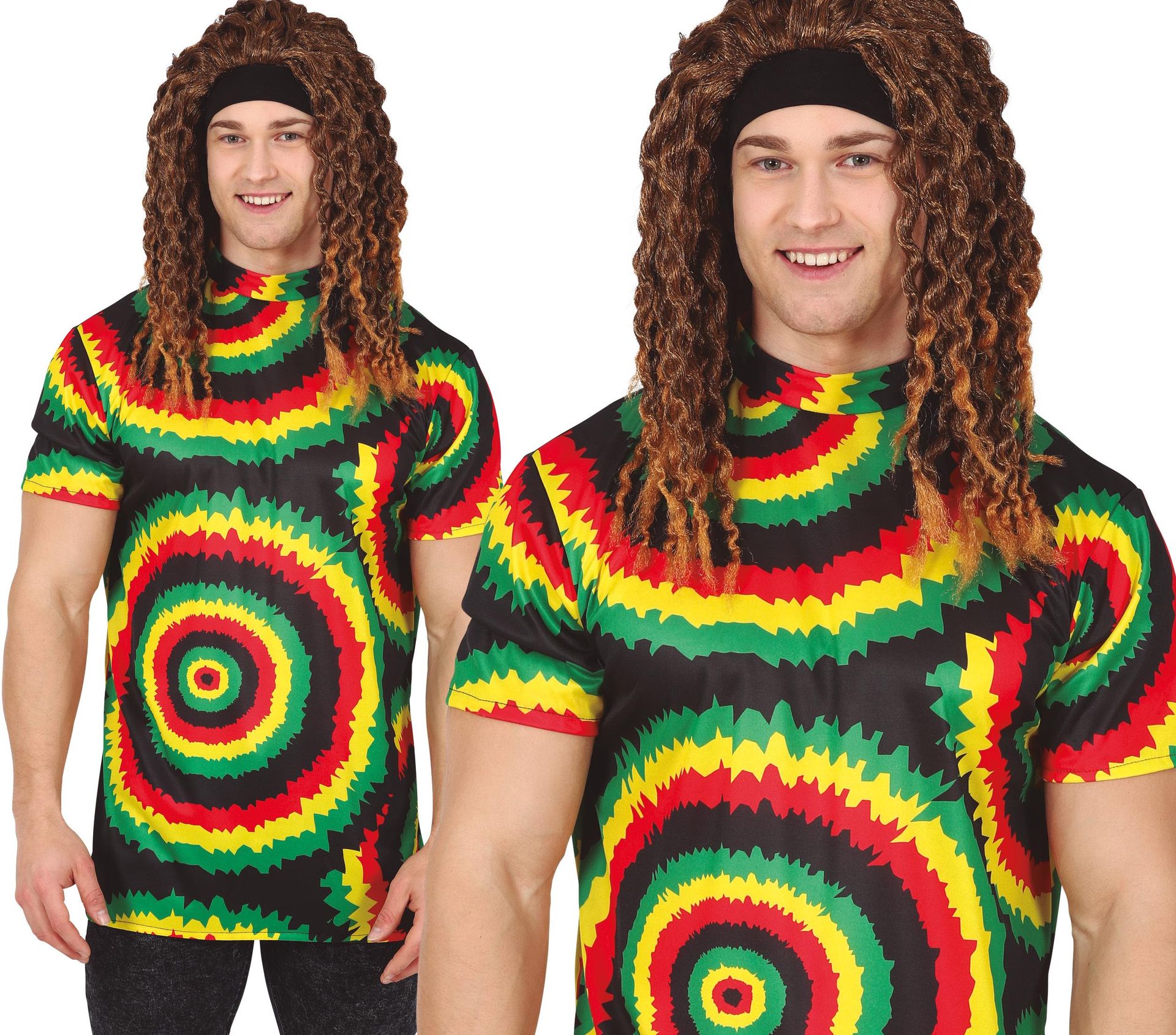 Rastafari Shirt Wiet Heren
