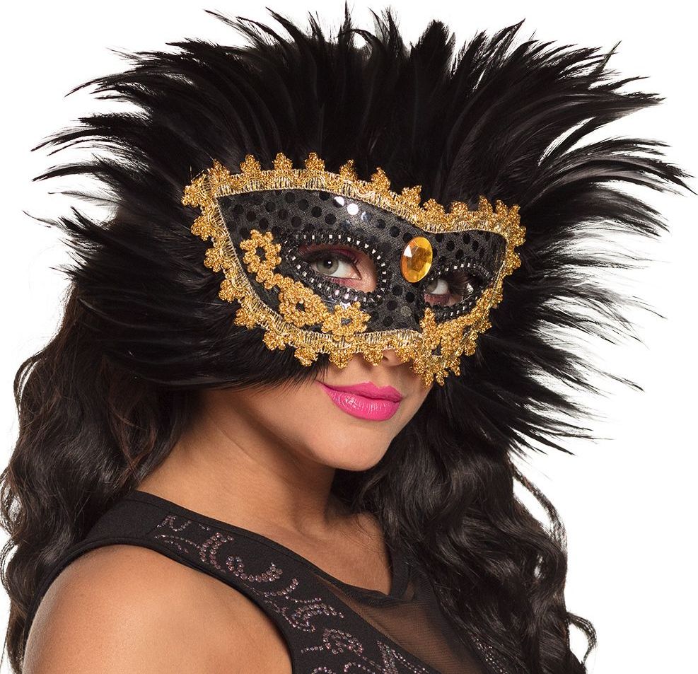 Raven Queen Veren Oogmasker Zwart