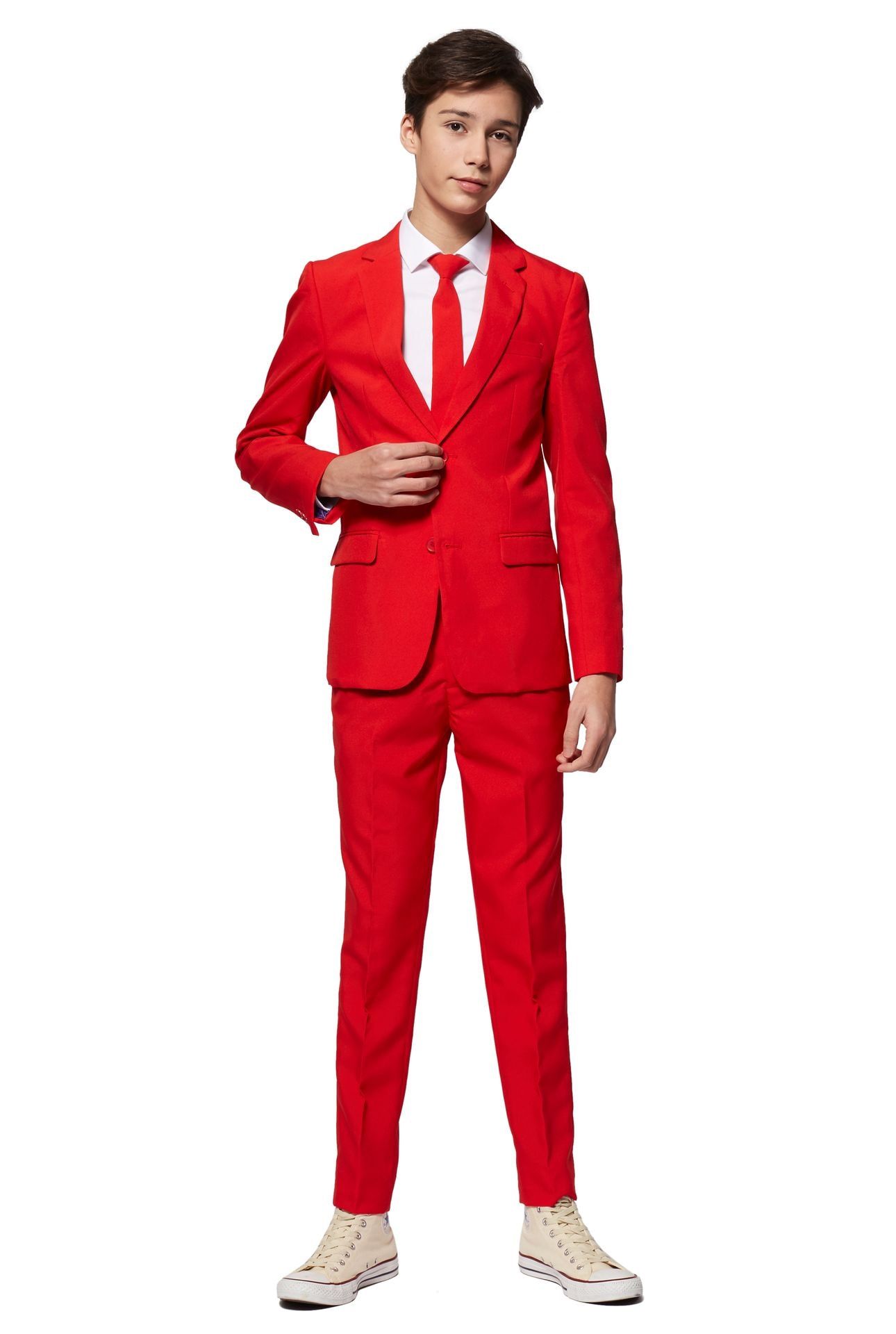 Red Devil Opposuits Kostuum Tiener