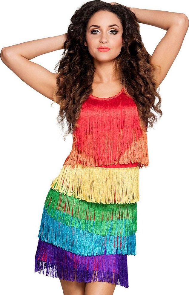 Regenboog Flapper Jurkje