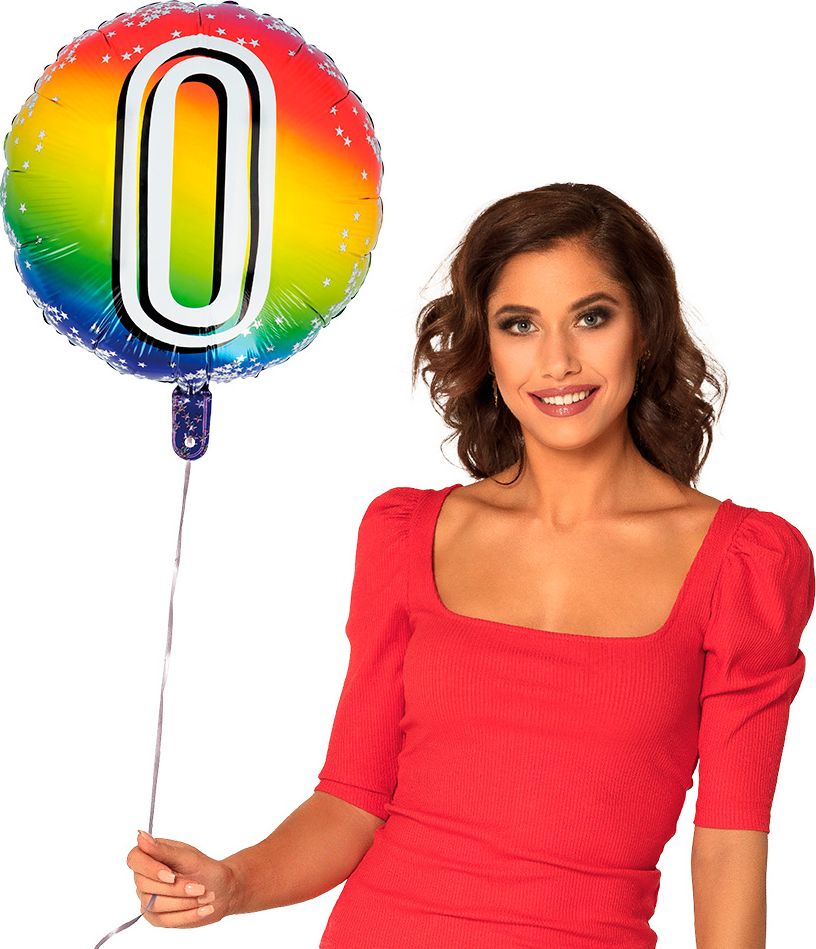 Regenboog Folie Ballon 0