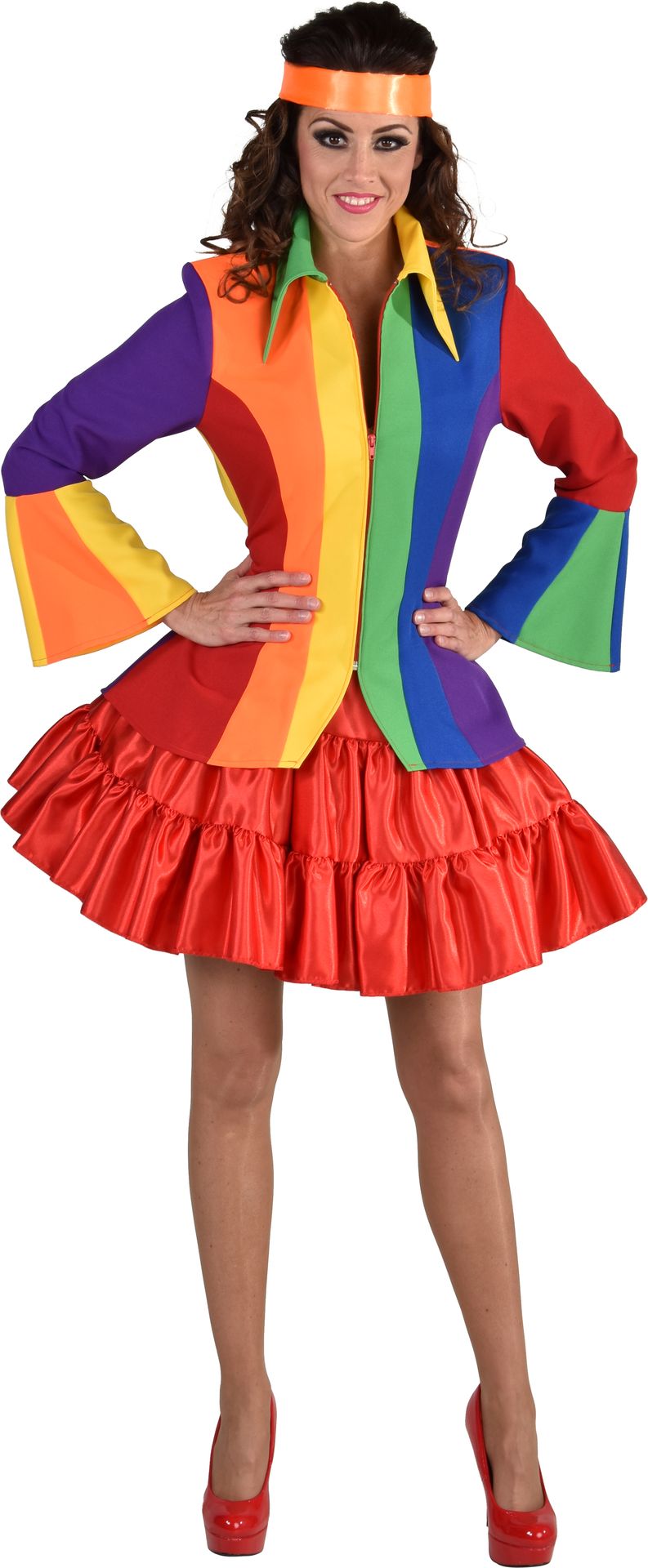 Regenboog Jasje Dames