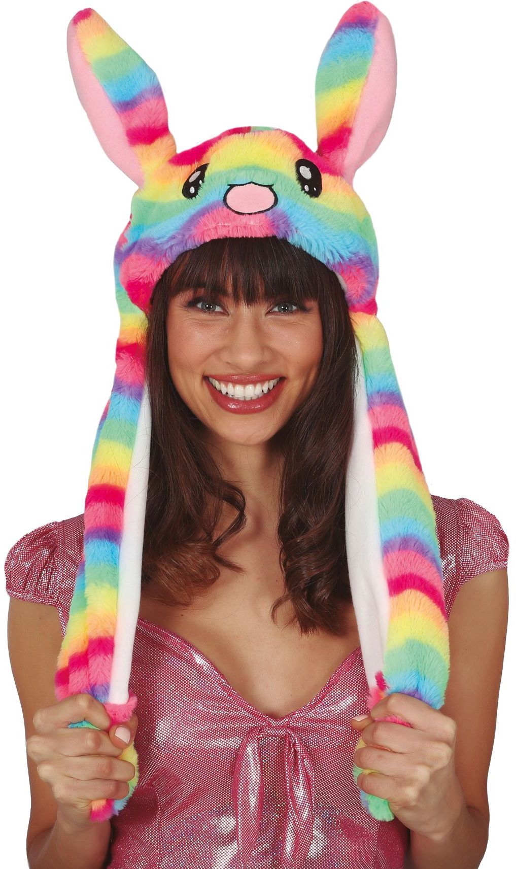 Regenboog Konijn Muts