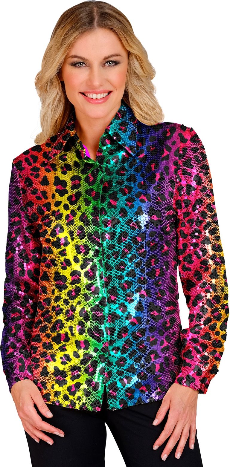 Regenboog Panter Blouse Dames
