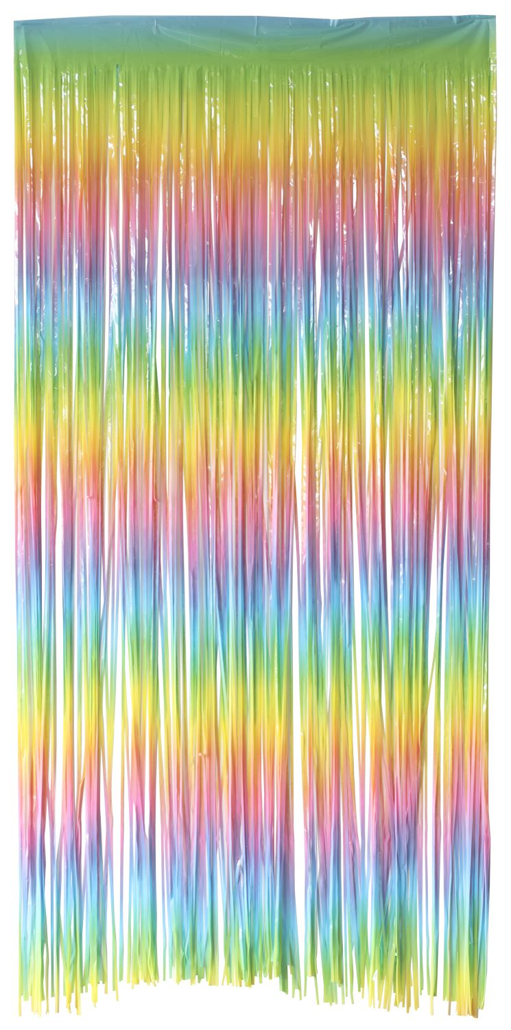 Regenboog pastel ombre foliegordijn 200cm