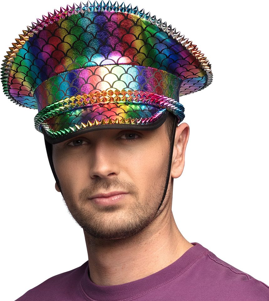 Regenboog Pet met Studs