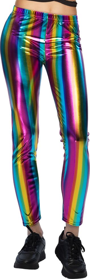 Regenboog Stretch Festival Legging Dames