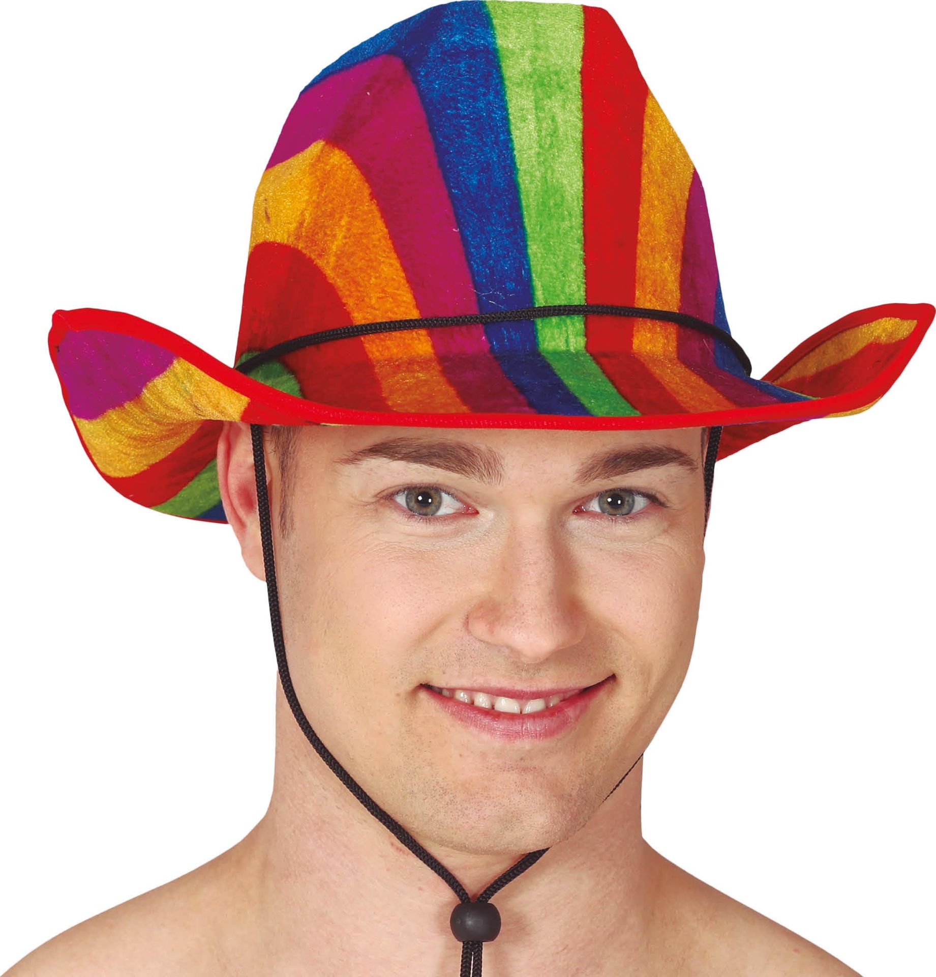 Regenboog Velvet Cowboyhoed