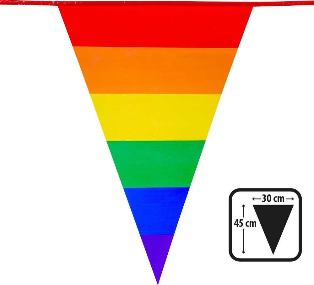 Regenboogkleurige Vlaggenlijn