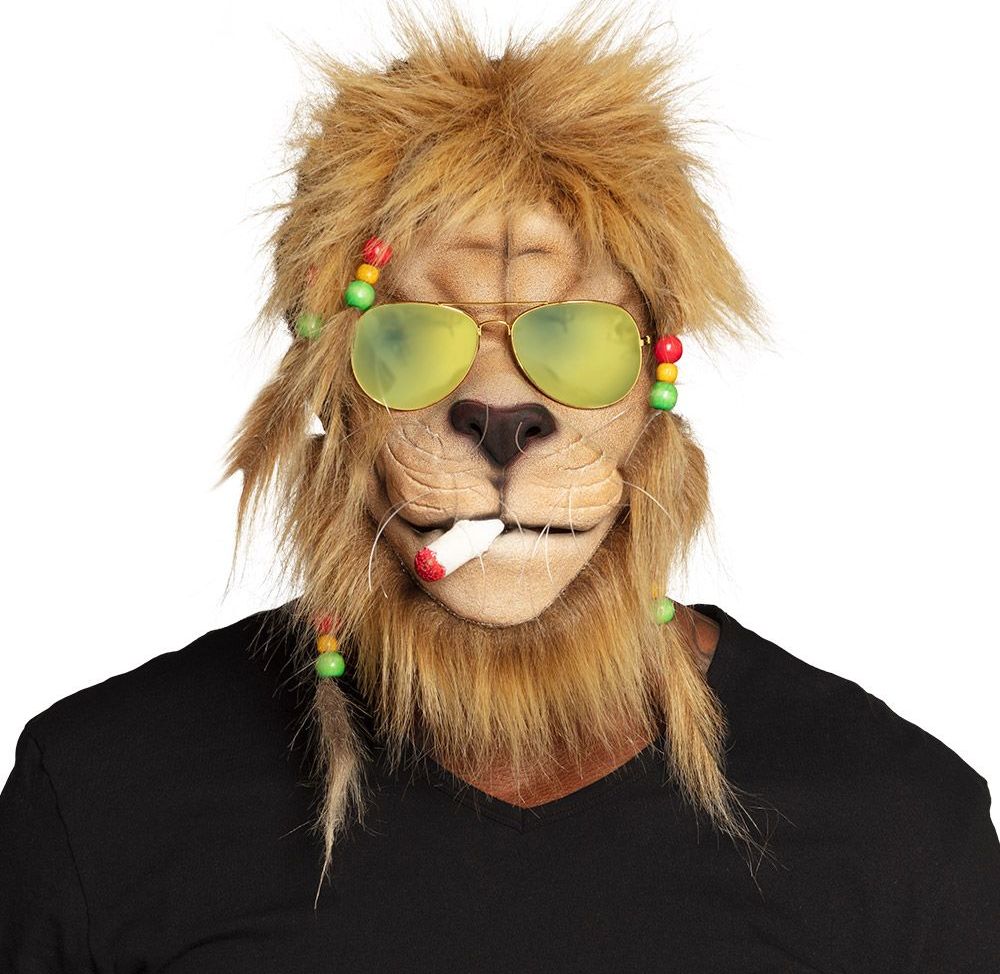 Relax Rasta Leeuw Gezichtsmasker
