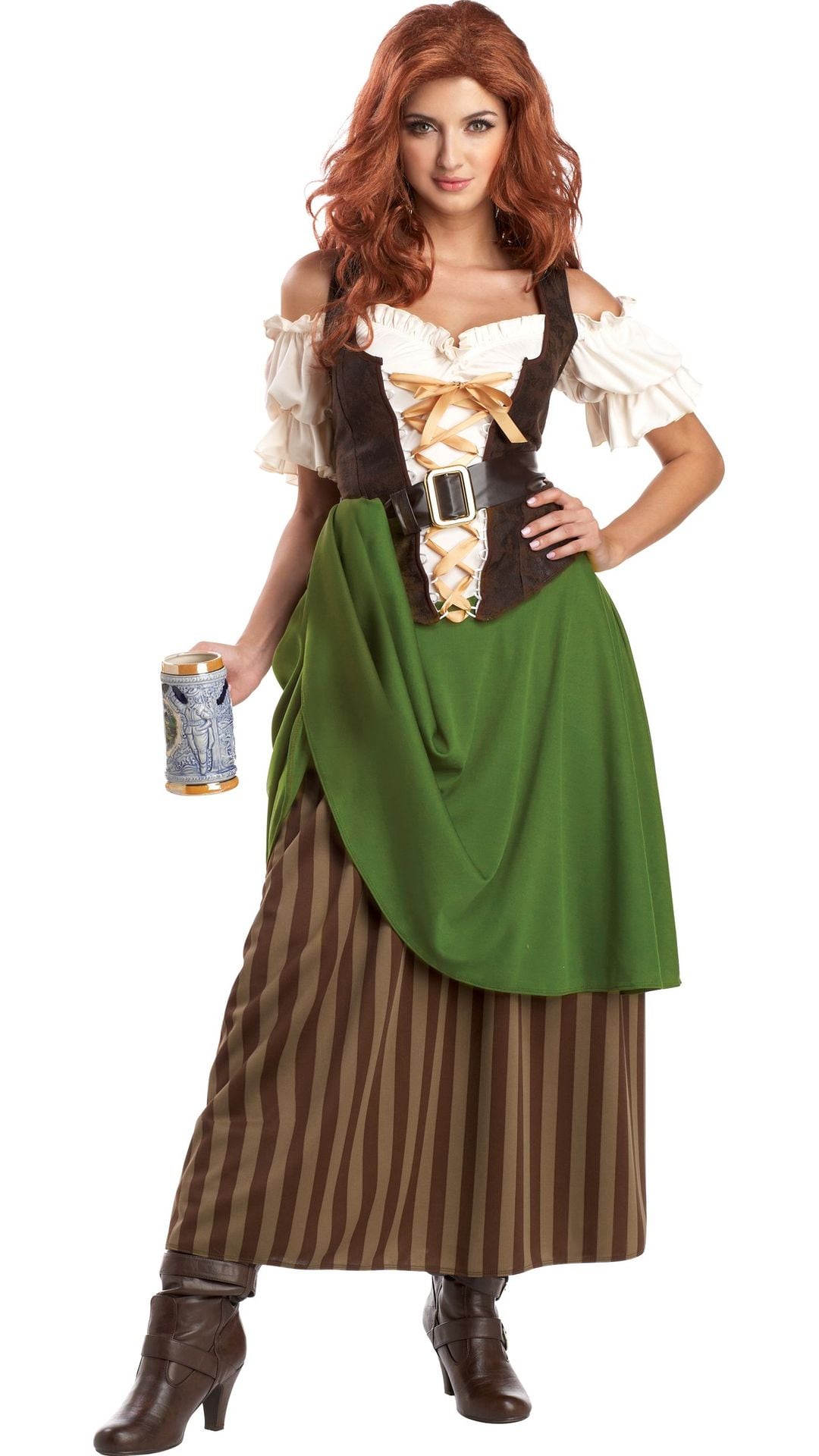 Renaissance Jurk Bruin