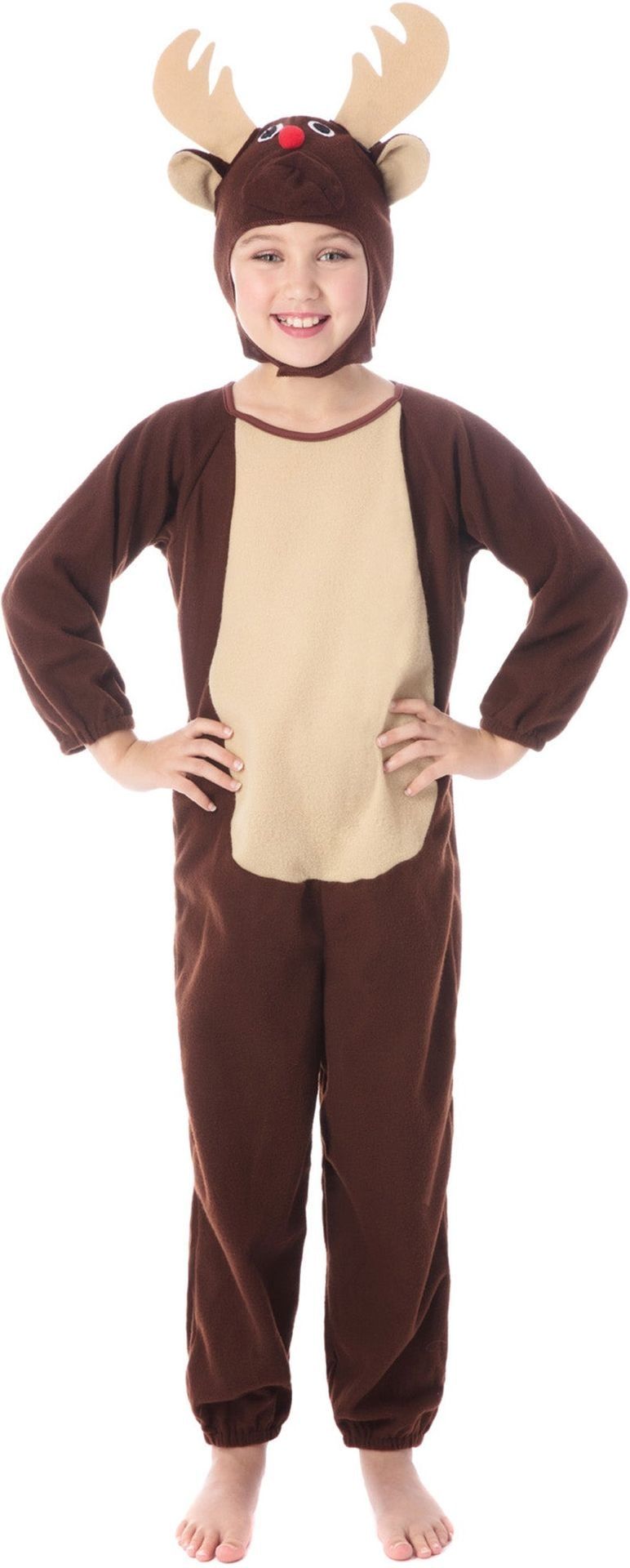 Rendier Jumpsuit Bruin Kinderen Kerst
