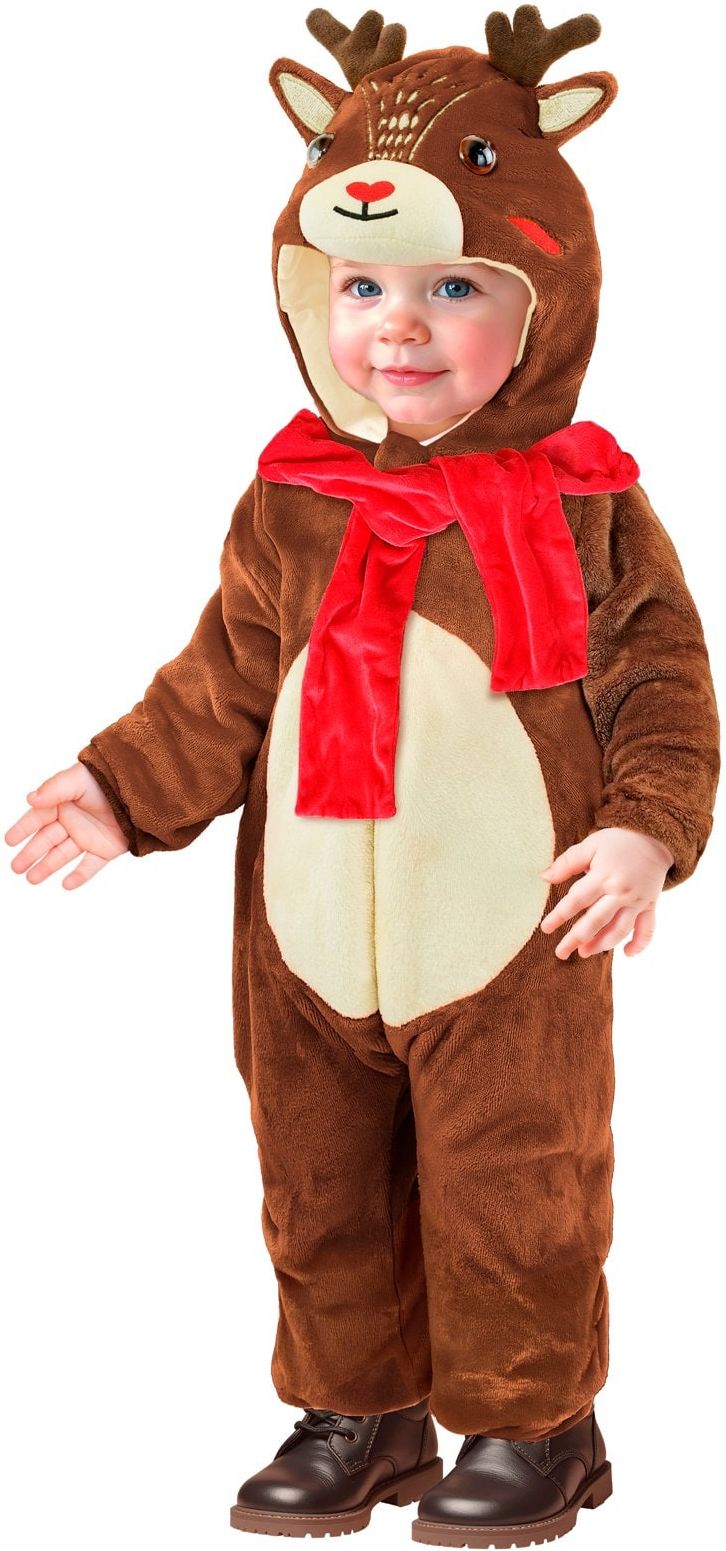 Rendier Kerst Onesie Bruin Baby